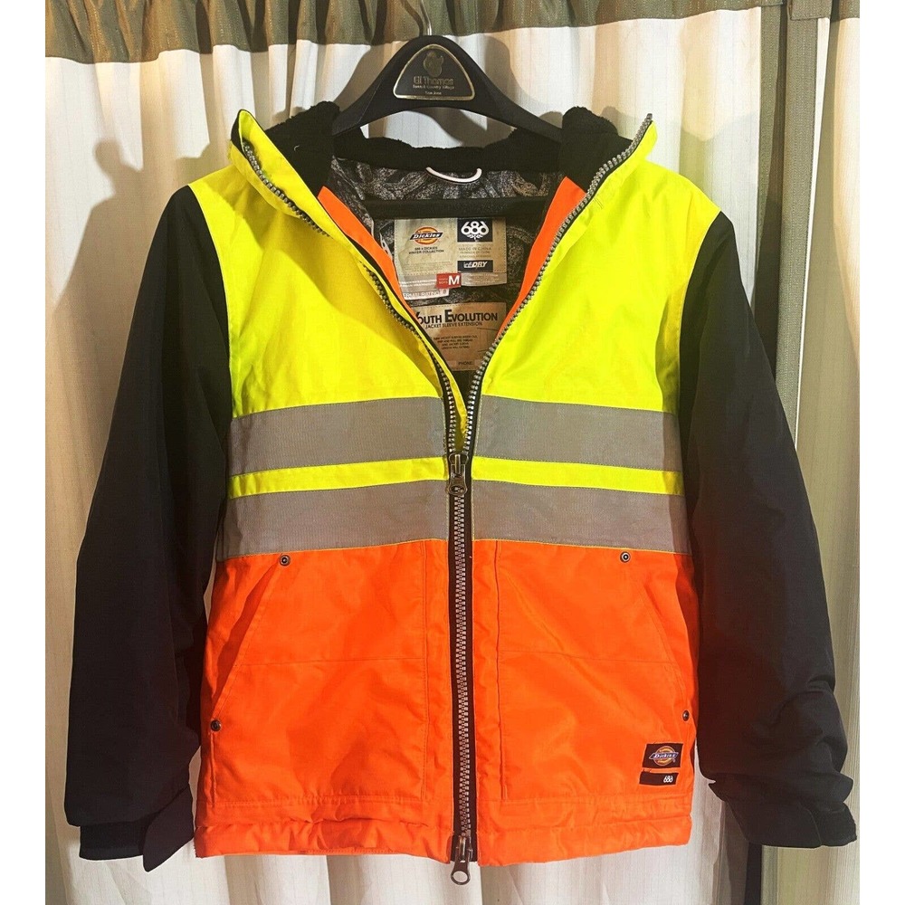 686 Dickies Youth Safety Snowboard Jacket Yellow MEDIUM